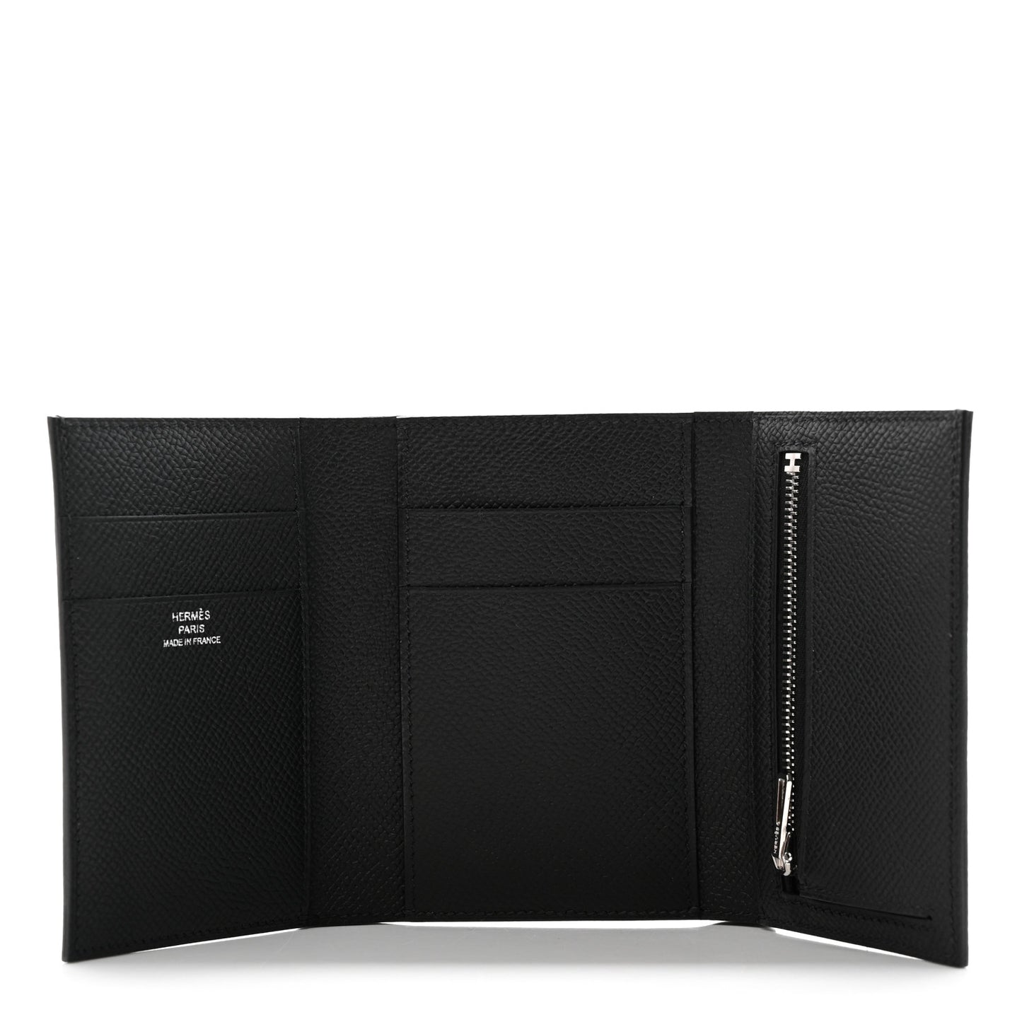 Epsom Tri-Fold Compact Monochrome Bearn Wallet Black