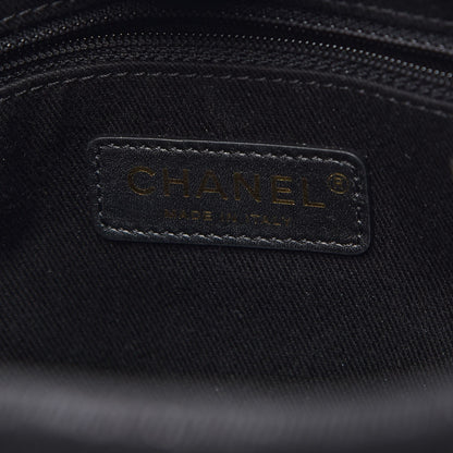 Chanel Woven Straw Raffia Mini Deauville Tote Black 6 of 7