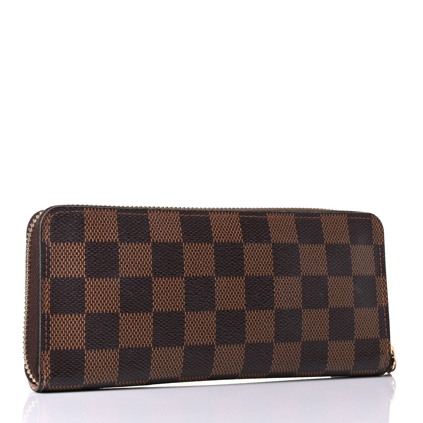 Damier Ebene Clemence Wallet Rose Ballerine