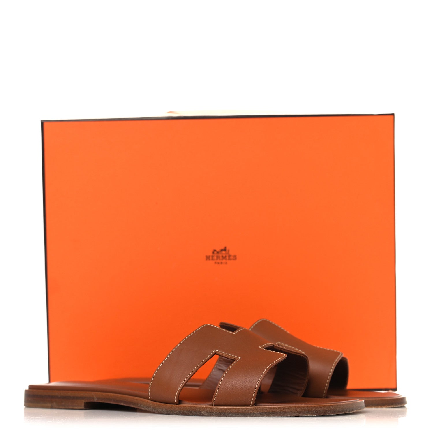 Hermes Box Calfskin Oran Sandals 37 Gold 1915881 – FASHIONPHILE