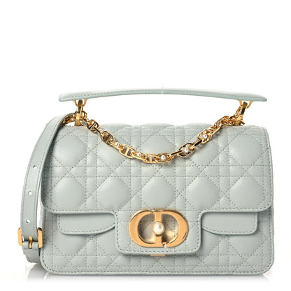 Christian Dior Lambskin Cannage Small Jolie Top Handle Bag Pistachio 1 of 11