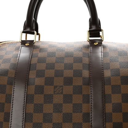 Louis Vuitton Damier Ebene Keepall Bandouliere 55 8 of 10