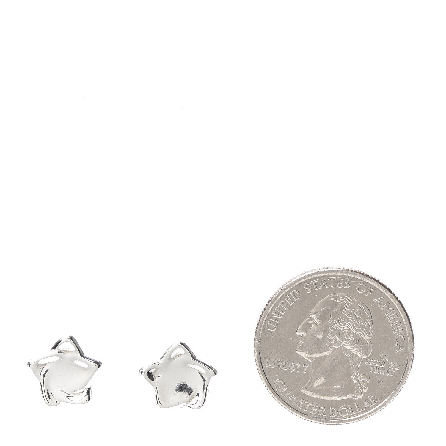 Tiffany Sterling Silver Elsa Peretti Star Earrings 2 of 4