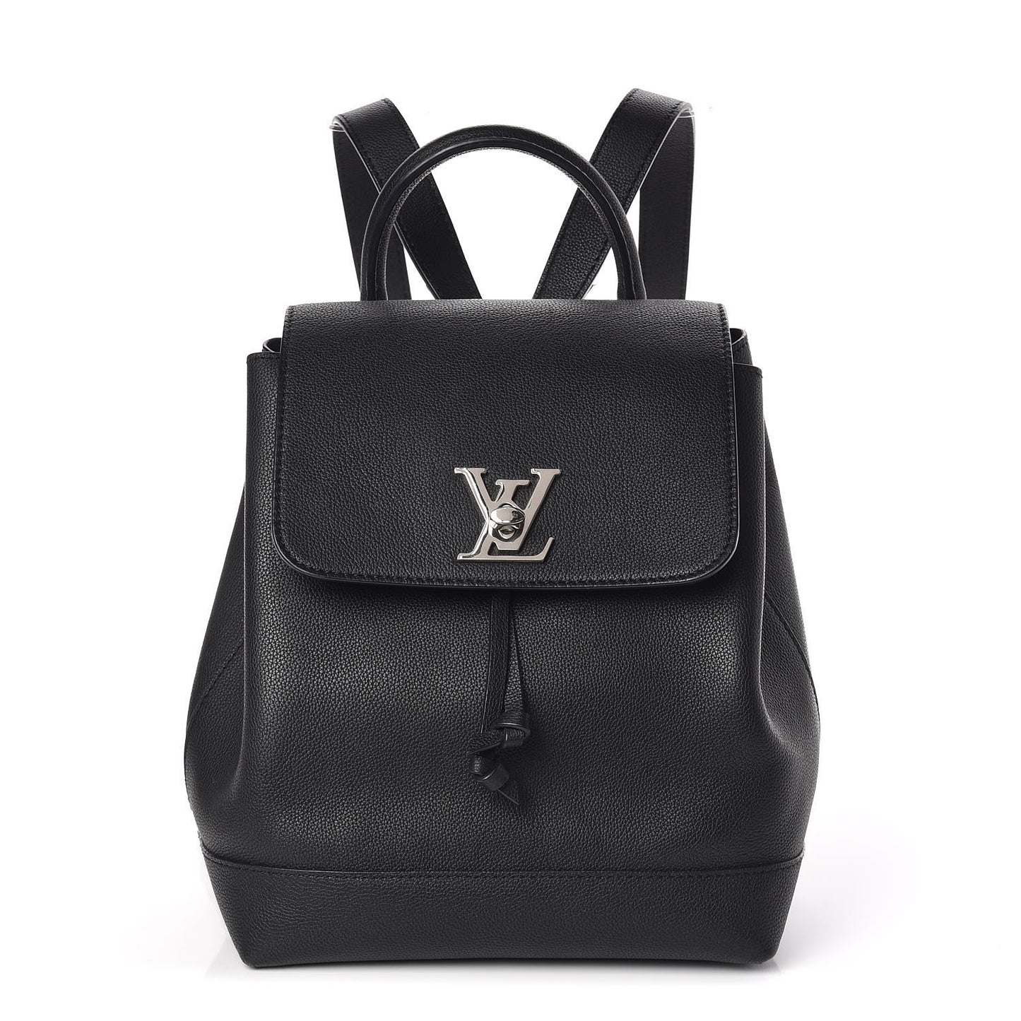 Calfskin Lockme Backpack Black