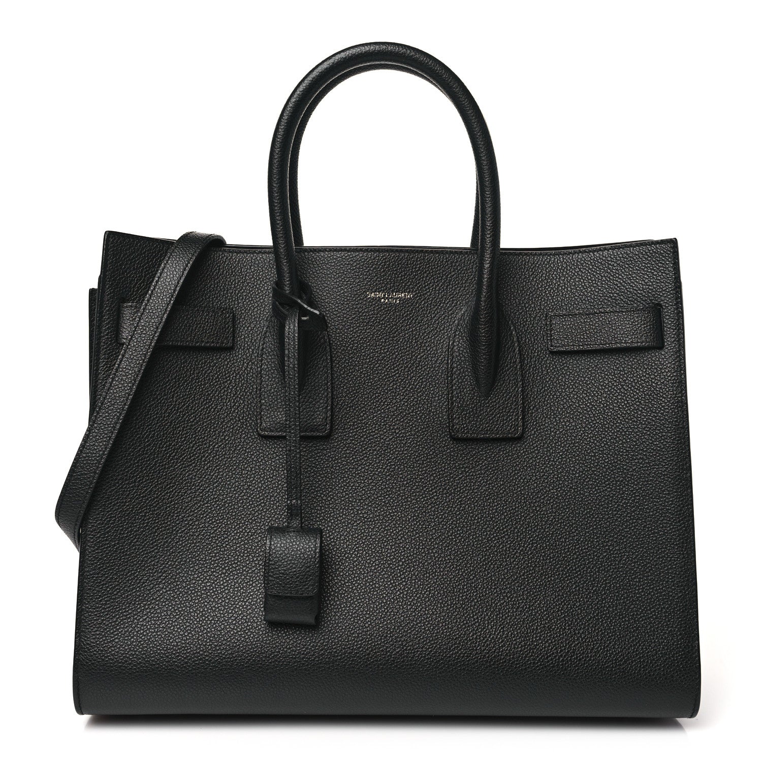 Saint Laurent Grained Calfskin Small Sac De Jour Black 1 of 11