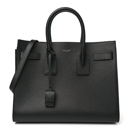 Saint Laurent Grained Calfskin Small Sac De Jour Black 1 of 11