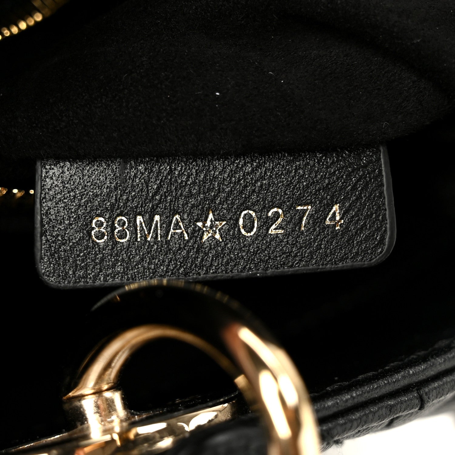 Christian Dior Lambskin Cannage Mini Lady Dior Black 7 of 11
