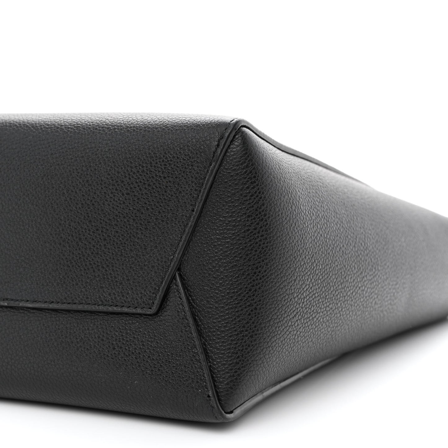 Soft Grained Calfskin Small Sangle Bucket Bag Black