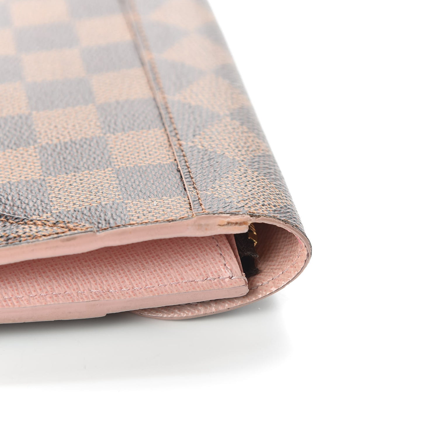 Damier Ebene Caissa Wallet Rose Ballerine
