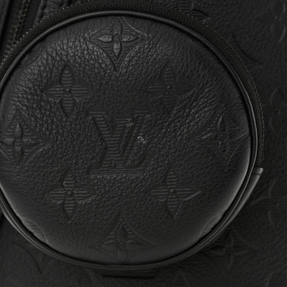 Louis Vuitton Calfskin Shadow Monogram Duo Slingbag Black 10 of 11