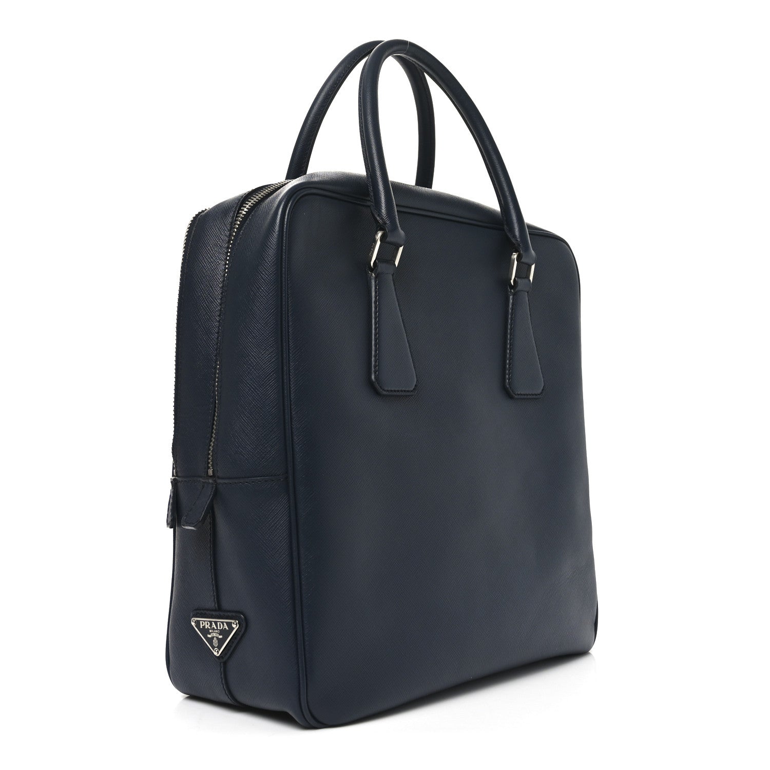 Prada Saffiano Travel Briefcase Baltico 3 of 9