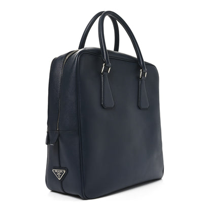 Prada Saffiano Travel Briefcase Baltico 3 of 9