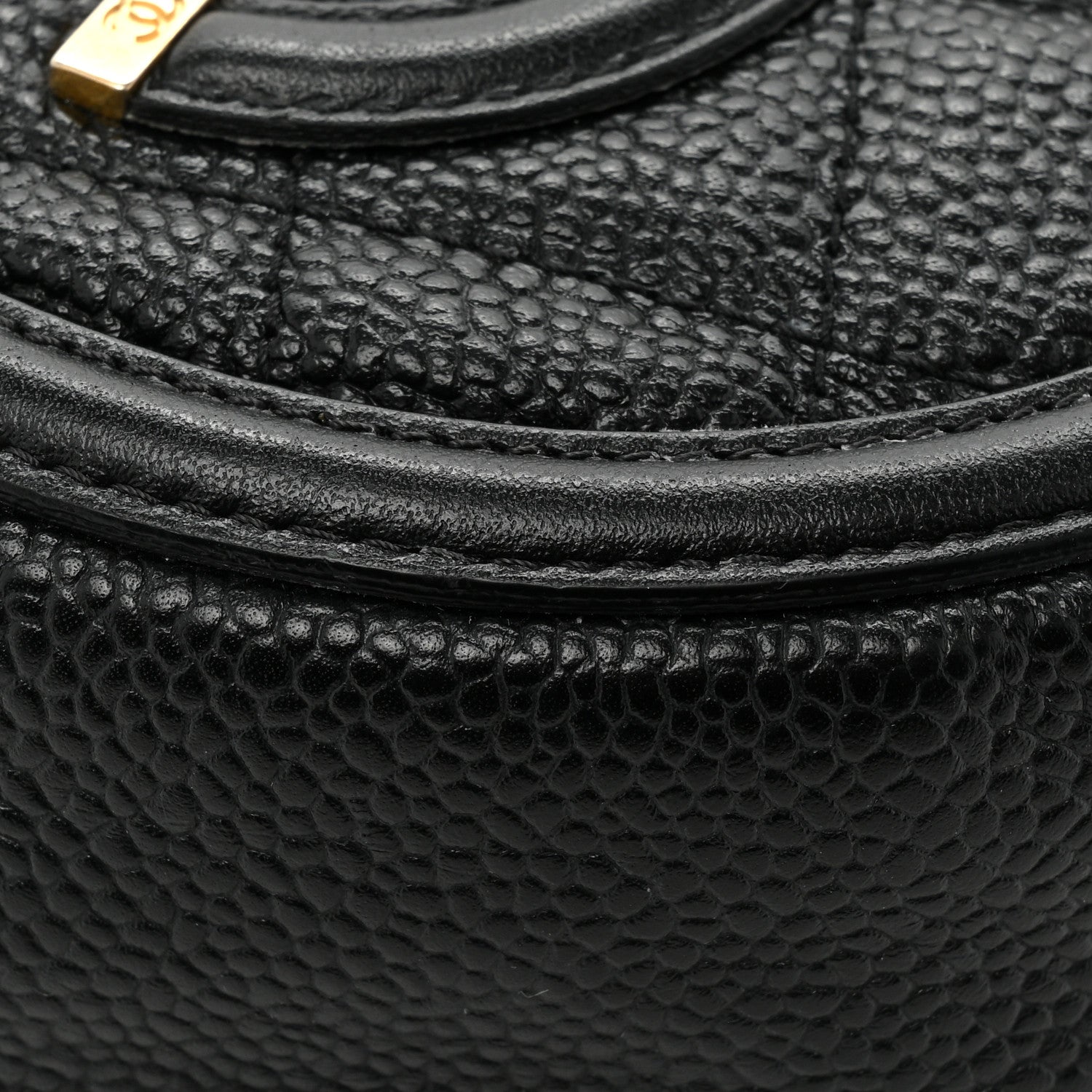 Chanel Caviar Quilted Round Filigree Crossbody Black 13 of 13
