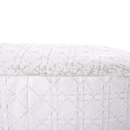 Christian Dior Lambskin Stitched Cannage Hobo White 19 of 19