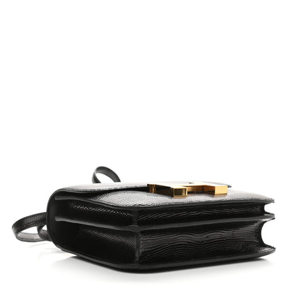 Hermes Lizard Constance 18 Black 4 of 11
