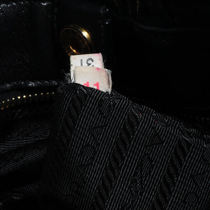 Prada Nappa Antique Bow Tote Black 7 of 8