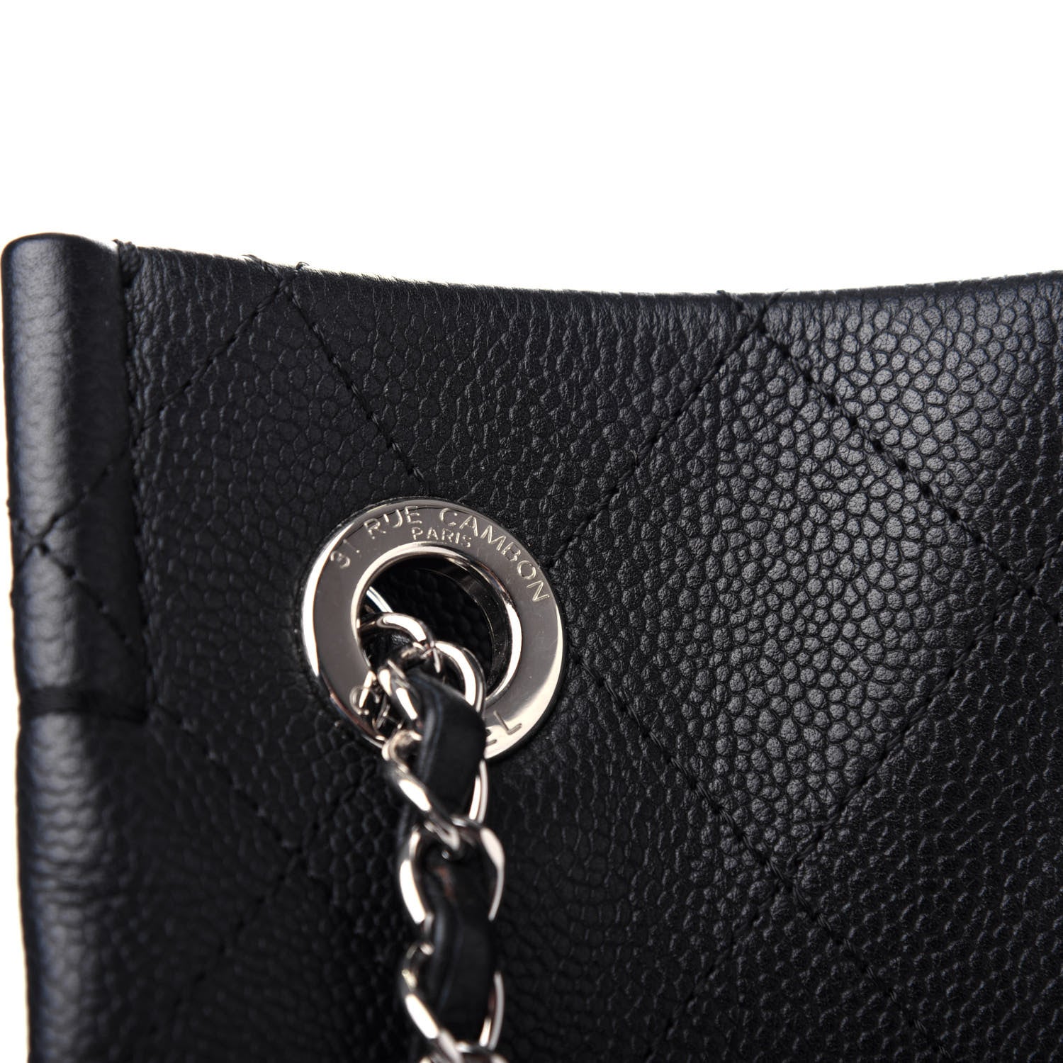 Chanel Grained Calfskin CC Pocket Tote Black 10 of 10