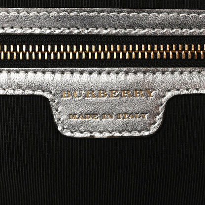 Burberry Smooth Calfskin 1983 Knight Check Link Backpack Silver 6 of 9