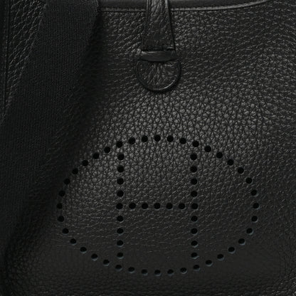 Hermes Taurillon Clemence Evelyne TPM Black 8 of 11
