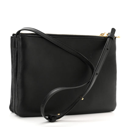 Celine Lambskin Small Trio Crossbody Bag Black 2 of 10