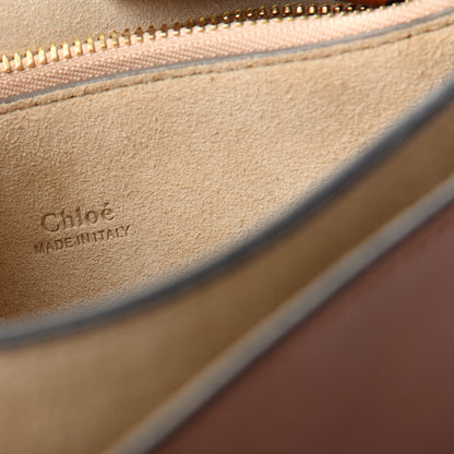 Chloe Suede Calfskin Medium Faye Shoulder Bag Tobacco 8 of 9