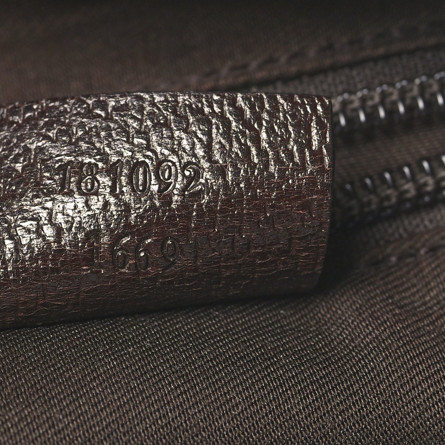Monogram Web Medium Half Moon Hobo Dark Brown