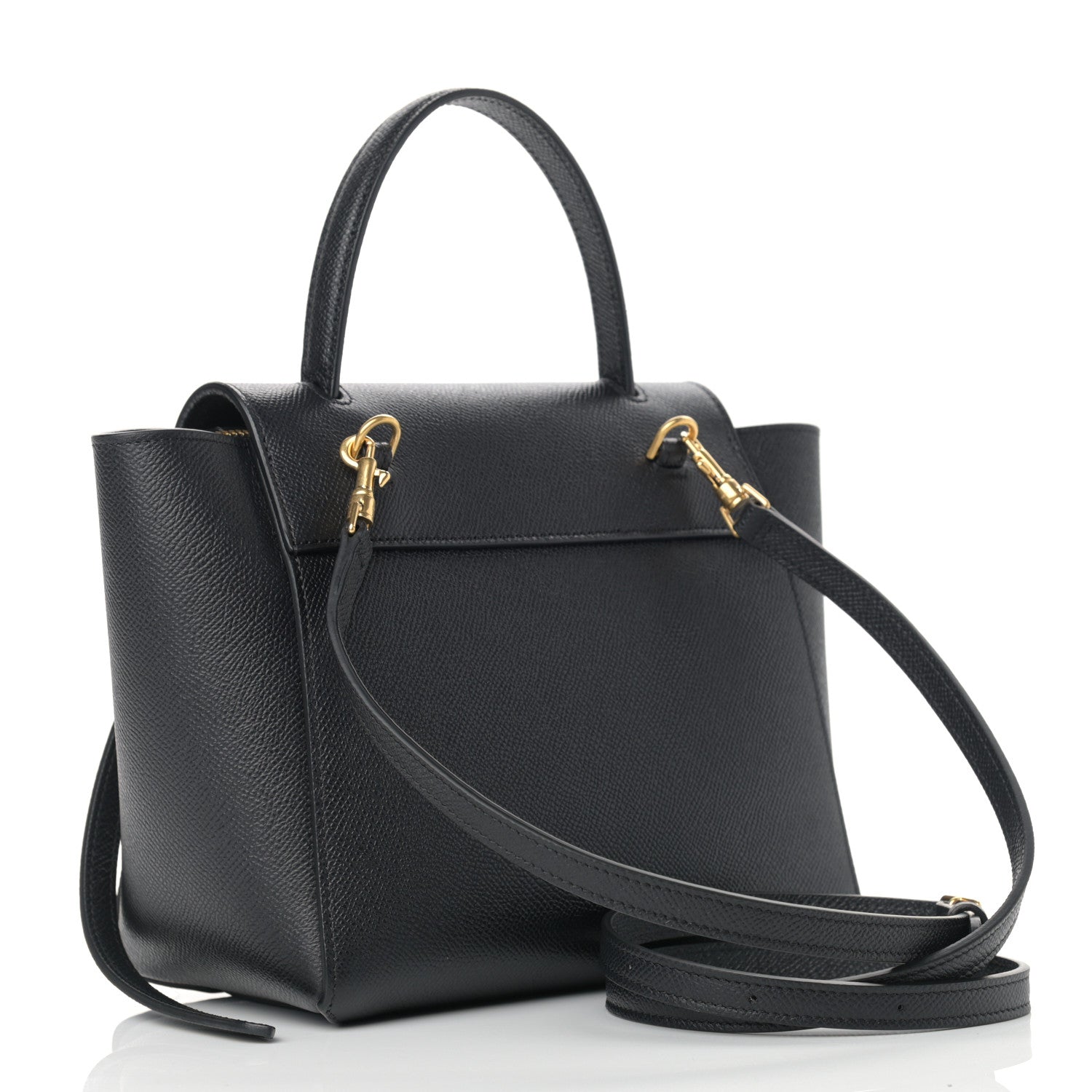 Celine Grained Calfskin Nano Belt Bag Black 2 of 11