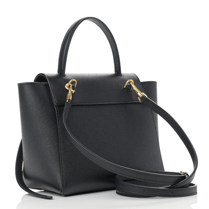 Celine Grained Calfskin Nano Belt Bag Black 2 of 11