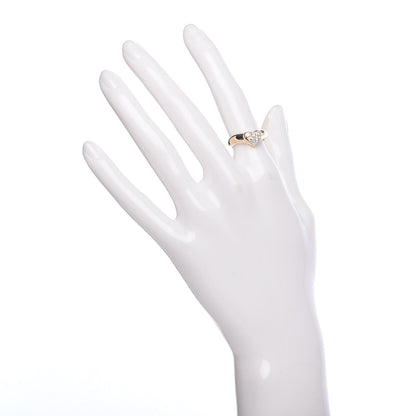 Tiffany 18K Yellow Gold Diamond Heart Band Ring 49 5 2 of 6