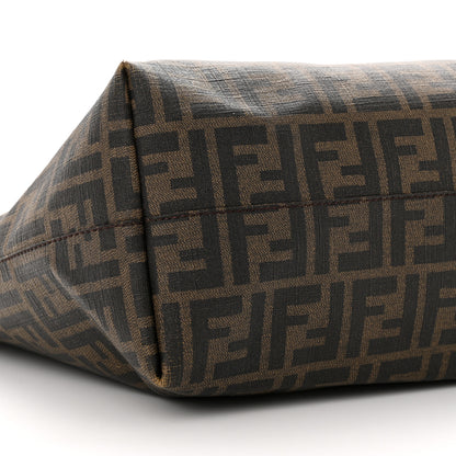 Fendi Zucca Spalmati Medium Roll Tote Tobacco Viola 8 of 16