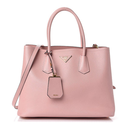 Prada Saffiano Cuir Medium Double Bag Orchidea 1 of 11