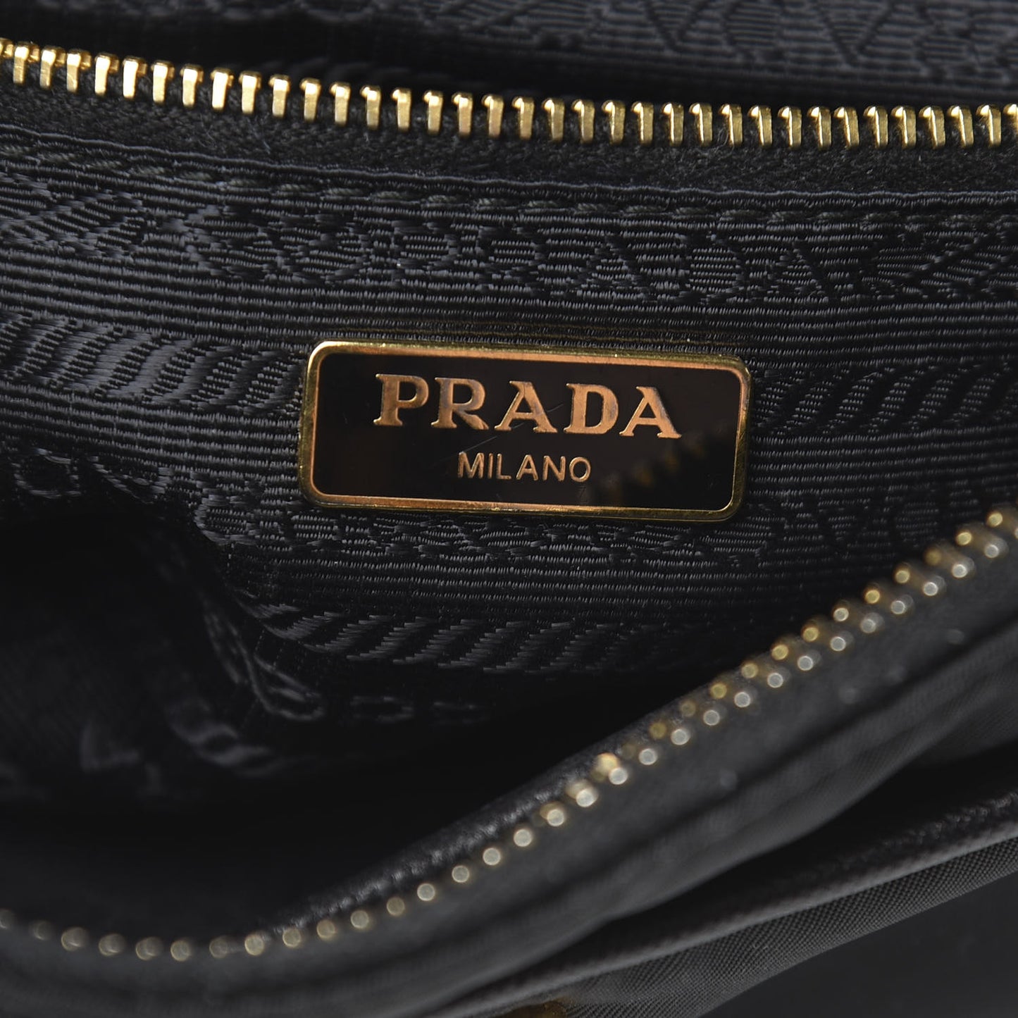 Tessuto Nylon Saffiano Crossbody Bag Black