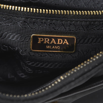 Prada Tessuto Nylon Saffiano Crossbody Bag Black 6 of 11