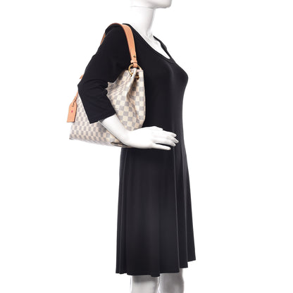 Louis Vuitton Damier Azur Graceful PM Rose Ballerine 2 of 13