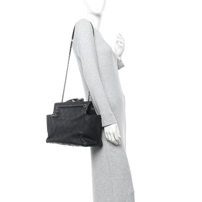 Chanel Calfskin CC Pocket Tote Black 2 of 12