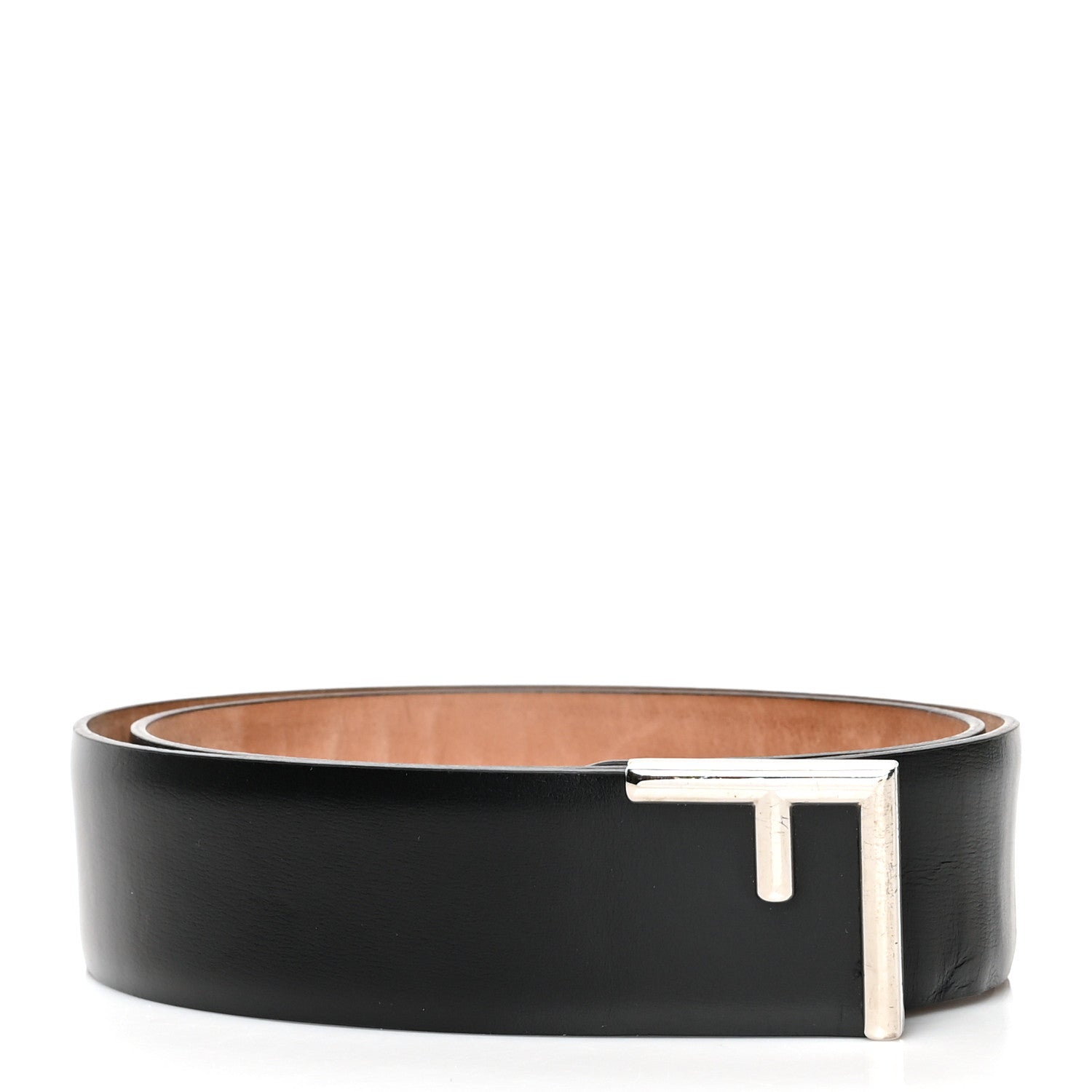 Fendi Vitello Box F Corner Belt 80 32 Black 1 of 8