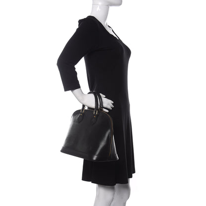 Louis Vuitton Epi Alma MM Black 2 of 18