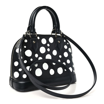 Louis Vuitton X YK Epi Alma BB Black White 3 of 9