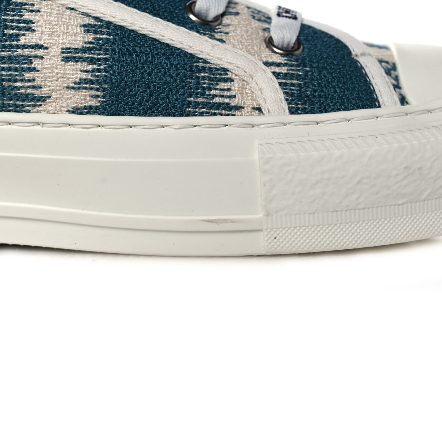 Cotton D-Stripes Walk'N'Dior Low Top Sneakers 39 Deep Ocean