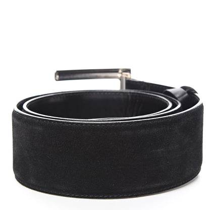 Gucci Suede G Logo Belt 80 32 Black 3 of 6