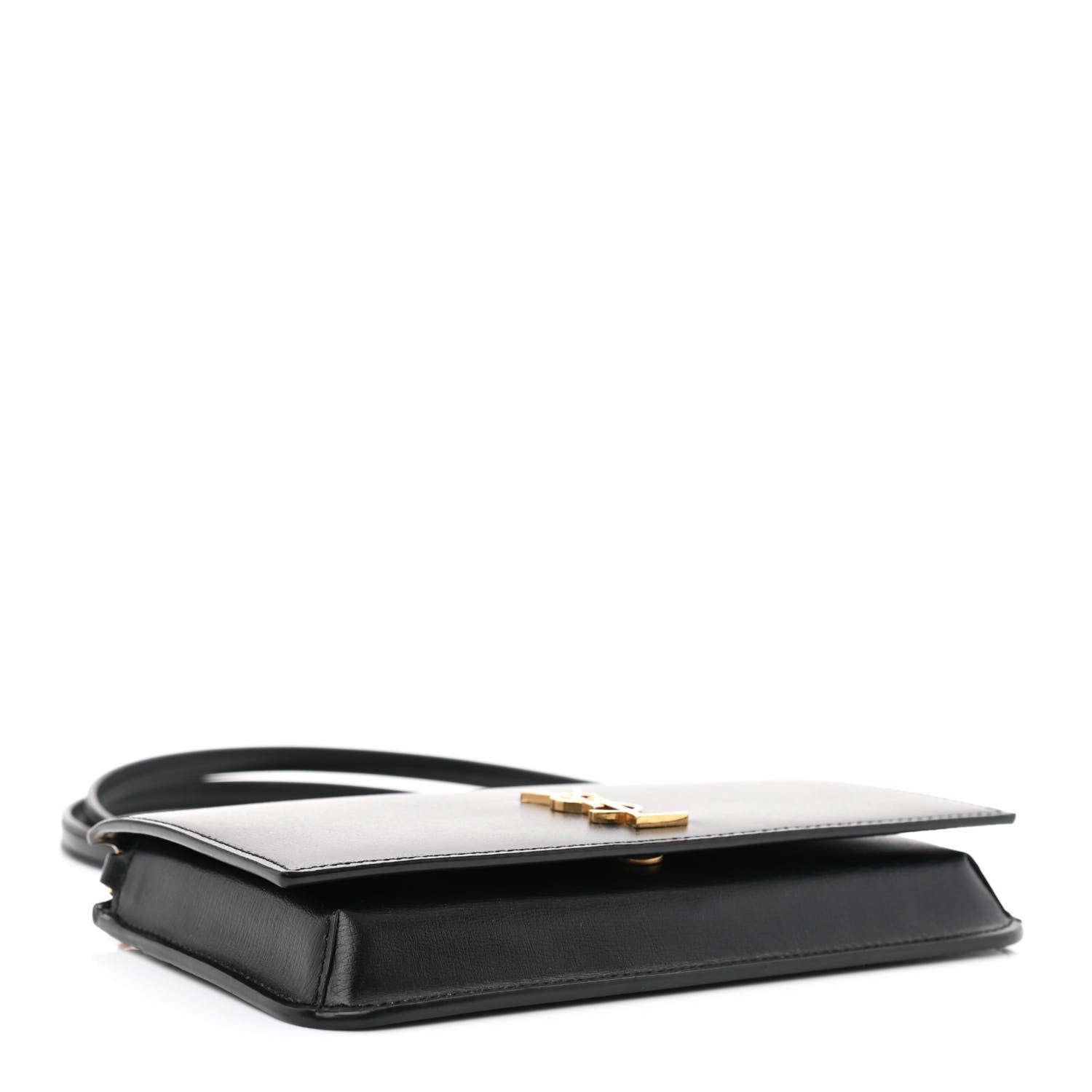 Saint Laurent Smooth Calfskin Monogram Phone Holder Crossbody Black 4 of 11