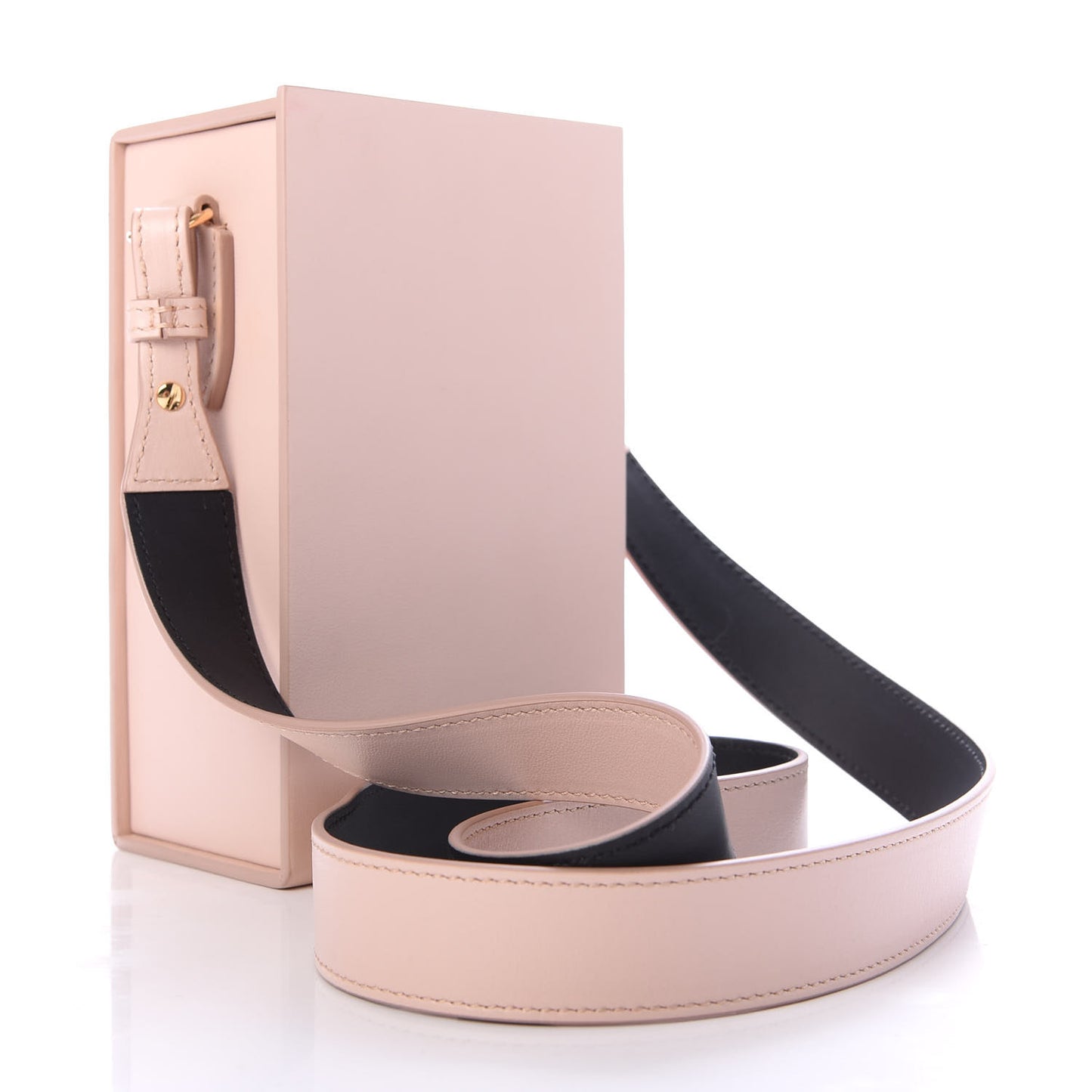 Vitello Fluffy Logo Vertical Box Rosa Quarzo Black