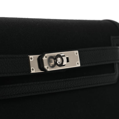 Hermes Woolycot Togo Kelly Depeches 25 Pouch Black 11 of 12