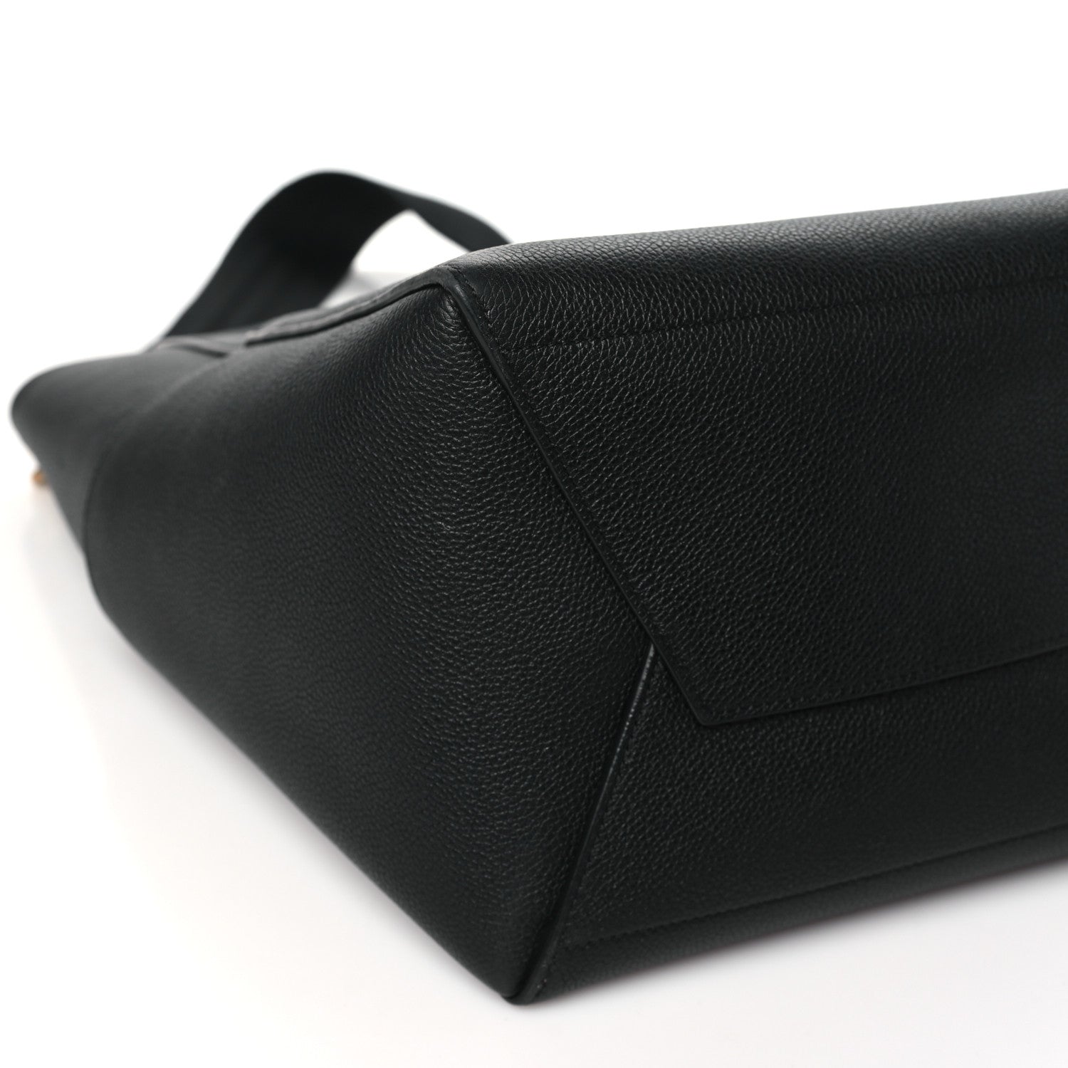 Celine Soft Grained Calfskin Sangle Bucket Bag Black 8 of 9