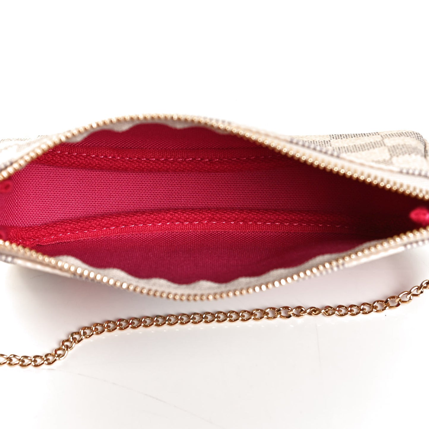 Damier Azur 2021 Christmas Animation Hollywood Mini Pochette Accessories Fuchsia