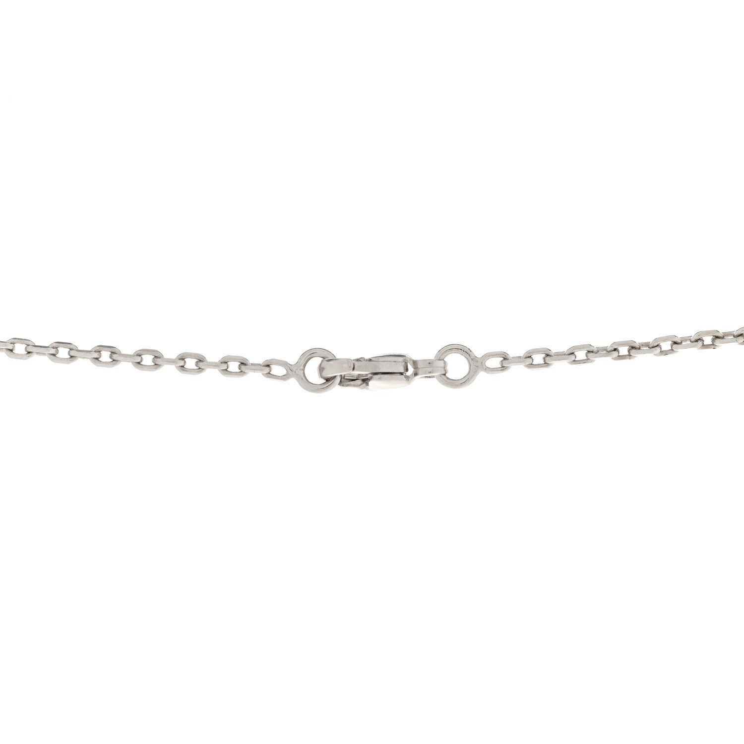 Hermes Palladium Plated Medor Folk Pendant Necklace Rouge 5 of 7