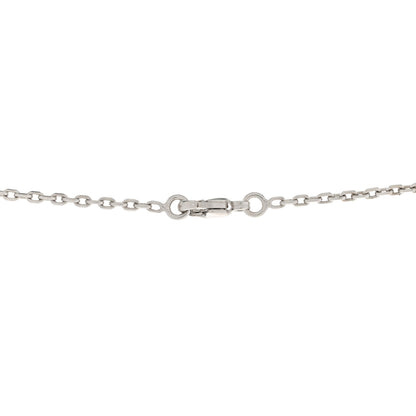 Hermes Palladium Plated Medor Folk Pendant Necklace Rouge 5 of 7