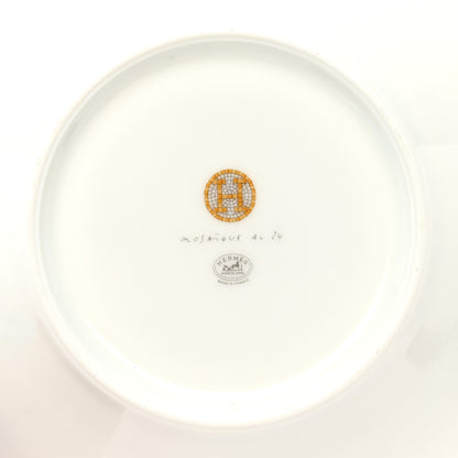 Hermes Porcelain Mosaique Au 24 Gold Breakfast Cup And Saucer Set Of 2 5 of 9