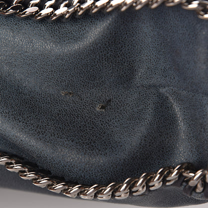 Stella McCartney Shaggy Deer Large Falabella Fold Over Tote Blue 7 of 9