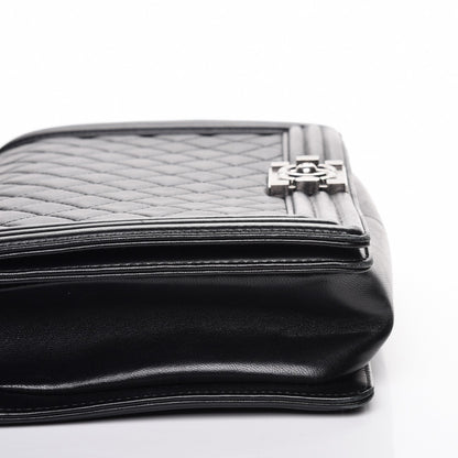 Chanel Lambskin Quilted New Medium Boy Flap Black 9 of 10